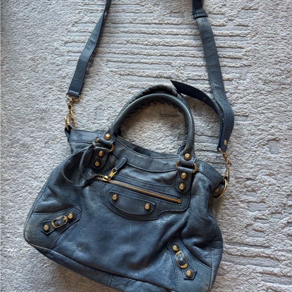Balenciaga Dark Gray Shoulder Bag